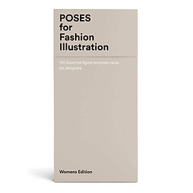 Poses for Fashion Illustration (Card Box) : 100 essential figure template cards for designers