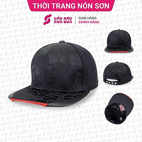 Mũ snapback hiphop nam nữ NÓN SƠN chính hãng MC210Đ-ĐN5