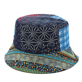 Mũ Bucket ( Nón Bandana Exo) Vành Ngắn Họa Tiết Thổ Cẩm Nhiều Màu Phong Cách Bohemian - Mã NV012