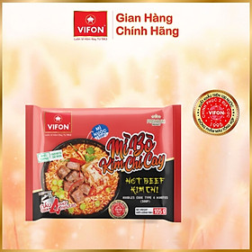 Thùng 24 gói Mì Bò Kim Chi Cay VIFON 105g  Gói - Thùng 24 gói