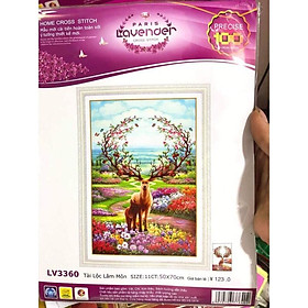 Mua Tranh thêu chữ thập Tài Lộc Lâm Môn LV3360 (50x70) chưa thêu