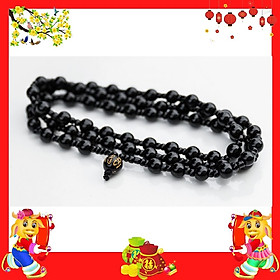 Chuỗi Vòng Tay Phong Thủy Dành Cho Cả Nam và Nữ - VT0009 - Đá Obsidian Chống Ăn Mòn, Phai Màu - Phát Tài Phát Lộc