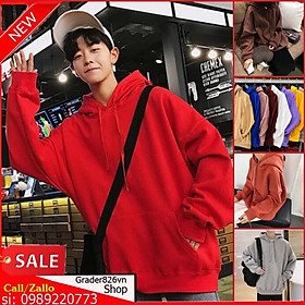 Áo Hoodie Trơn Nhiều Màu( kèm ảnh thật )