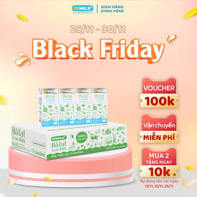 Sữa tươi UHT Đà Lạt True Milk Ít Đường 180ml (Thùng 48 hộp)