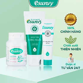 Bộ Sản Phẩm “Da sáng mịn” Esunvy - Giúp sạch mụn, Hết Thâm, Mờ Sẹo, Dùng Cho Mọi Loại Da DSM