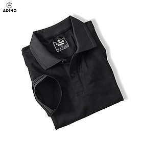 Áo polo nam ADINO 6 màu phối viền chìm vải cotton co giãn dáng slimfit trẻ trung AP80-AP85