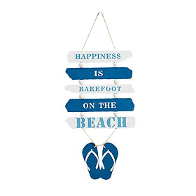 Wooden Hanging Beach Plaque Door Wall Plaque Decor Sign with Hanging Rope Wood Wall Decorative Sign Ornament Decoration