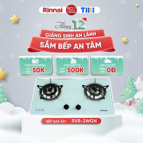 Mua Bếp gas âm Rinnai RVB-2WGN mặt bếp kính và kiềng bếp men - Hàng chính hãng.