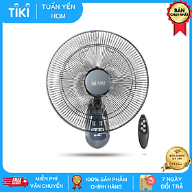 Mua Quạt treo tường Hali (CÓ REMOTE) TR-1 (Hàng chính hãng) - Màu xám