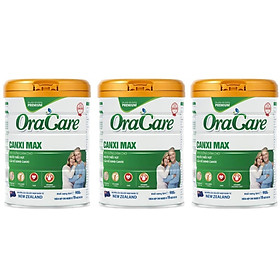 Combo 3 lon Sữa OraCare CANXI MAX lon 900g - Sữa dinh dưỡng cho người thiếu hụt canxi