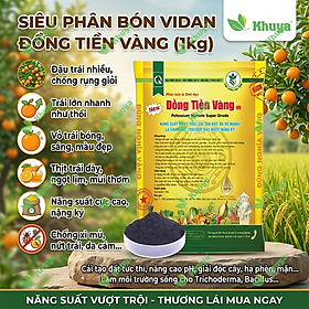 Phân bón lá sinh học Vidan Đáng Đồng Tiền New 1kg Ra rễ - Lá Xanh Dày