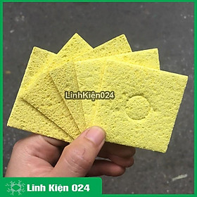 Bọt biển chùi mỏ hàn 6x6 cm (Loại Xịn )