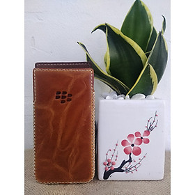 Bao Da Rút Blackberry Keyone Màu Vàng Bò Sang Trọng