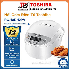 Mua Nồi cơm điện tử Toshiba RC-18DH2PV / 10DH2PV  Lòng Nồi 2.2mm 12 Chế Độ Nấu  Hàng Chính Hãng