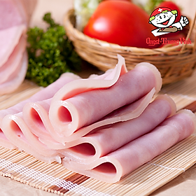 Dăm bông da bao tròn cắt lát Skined round ham Sliced200GR PE