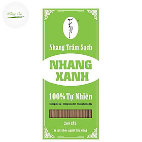 Hình ảnh Nhang Xanh Trầm Hương - Cao 20cm Hộp 200 gram