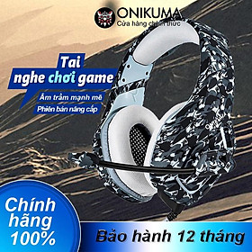 Mua Tai nghe chơi game âm thanh nổi gắn trên đầu màu xám ONIKUMA K1B có micrô  Hàng chính hãng 