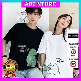 Áo Thun Đôi Cặp Khủng Long Dino Cute độc đẹp giá siêu rẻ