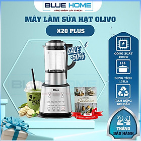 Mua Máy Làm Sữa Hạt OLIVO X20 Plus  2000W - 1 75L  Sấy Khử Khuẩn - Tạm Dừng Khi Nấu  Hàng Chính Hãng