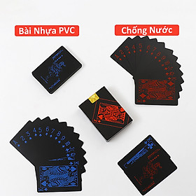 Bộ Bài Tây Chất Liệu Nhựa PVC Chống Thấm Nước 52 Lá Bài Poker Cao Cấp Bẻ