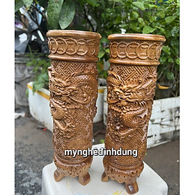 Mua ỐNG CẮM NHAN HƯƠNG BẰNG GỖ BÁCH XANH THƠM NỨC KT CAO 25X8X8CM