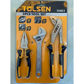 Mua BỘ DỤNG CỤ 3 MÓN KỀM RĂNG (7 )  KỀM MỎ QUẠ (10 ) MỎ LẾT CÁN TRƠN (8 ) TOLSEN 10403 - HÀNG CHÍNH HÃNG