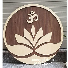 Mua (Hot) Tranh Decor Treo Tường Gỗ Liên Hoa Trí Phòng Thiền   Yoga