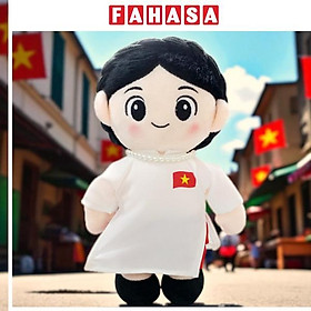 Gấu Bông Đồng Chí Hậu Phương 25 cm - ZooZoo - Áo Dài Trắng