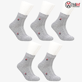 Combo 5 Đôi Tất Nam Vớ Nam Cổ Dài Lịch Lãm, Sang Trọng, Chất Liệu Sợi Cotton Mềm Mịn, Cao Cấp, Co Giãn 4 Chiều Chống Hôi Chân MRM FASHION (Cùng Màu)