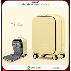 Vali cao cấp Macsim MiXi MSM9260 màu vàng ( 20 incher)