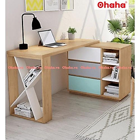 Mua Bàn làm việc Gỗ Chữ L Cao Cấp OHAHA-003