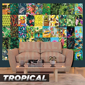 Mua TROPICAL - Set 50 Poster A4 dán tường trang trí decor quán nhà cửa - STICKER FACTORY
