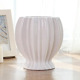 Lọ hoa gốm sứ cao cấp men bóng, bình cắm hoa decor trang trí nhà cửa sang trọng