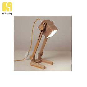 Mua Đèn bàn đơn giản - Mộc VOIDIUNG - Gỗ cao su kích thước 10x10x25cm