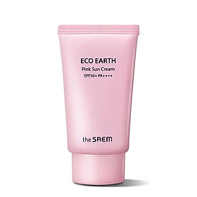 Kem chống nắng The Saem Eco Earth Power Pink Sun Cream (50g)
