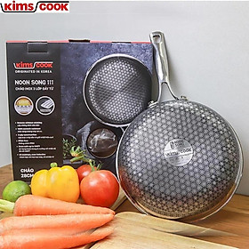 Mua Chảo sâu Noon Song inox 3 lớp đáy từ chống dính 2 mặt KIMS COOK 26cm