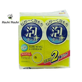 Mua Mút rửa chén tạo bọt 2 cái Loại mềm (Chống khuẩn)