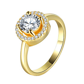 Copper Rhinestone Charm Ring Band Ring Fashion Jewelry 8