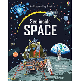 Hình ảnh sách Sách tương tác tiếng Anh - Usborne See inside space