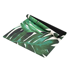 Thảm tập yoga du lịch cao cấp chính hãng Yvonne dày 1,5mm gấp gọn, bề mặt nhám, siêu bám, ưa mồ hôi, dễ vệ sinh, chất liệu cao su tự nhiên, kích thước 183cm x 66cm, nặng 1,2kg, foldable travel yoga mat with best grip, anti-slipping surface