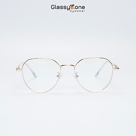 Hình ảnh Gọng kính cận, Mắt kính giả cận kim loại Form Oval Unisex Nam Nữ Seo - GlassyZone