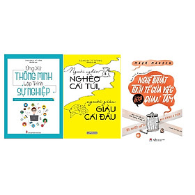 Combo 3 cuốn Người nghèo nghèo cái túi người giàu giàu cái đầu + Ứng xử thông minh lập trình sự nghiệp + Nghệ thuật tinh tế của việc đếch quan tâm