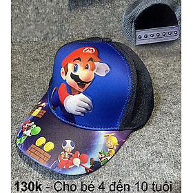 Nón bé trai in hình 3D Mario cho bé trai