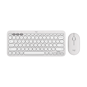 Bộ bàn phím và chuột logitech pebble 2 combo bàn phím logitech k380s + chuột logitech m350s | silent | bluetooth - hàng chính hãng
