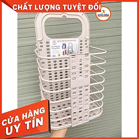 Mua Giỏ nhựa để quần áo gấp gọn/ Giỏ nhựa treo tường gấp gọn
