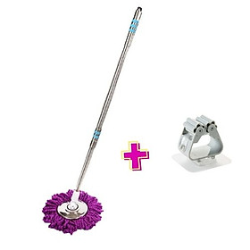 Mua Cây lau nhà thái lan inox 360 độ tặng kèm bông lau tặng móc treo cây lau nhà cao cấp