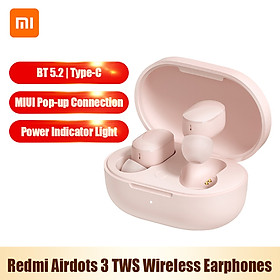 Redmi Airdots 3 TWS BT5.2 Wireless Earphones In-Ear Earbuds MIUI Pop-up Connection/Touch Control/Noise Reduction/IPX4