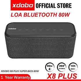 Mua Loa Bluetooth 5.0 di động Xdobo X8 Plus Công suất 80W  Chống nước IPX5  Hỗ Trợ Thẻ TF  USB  AUX Và TWS kết nối 2 loa - Hàng chính hãng