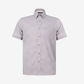 Áo sơ mi nam ngắn tay Khatoco A1MN498T2-CNIN714-2701-N