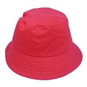 Nón bucket trơn đơn giản dễ phối đồ, chất liệu vải mềm mại, vành rộng chống nắng tốt